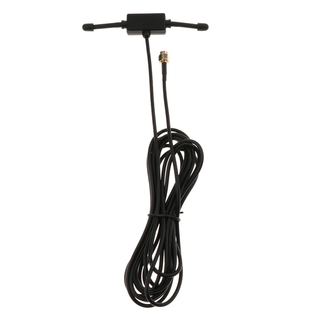 433Mhz Radio Antenna 3dBi SMA Male Connector T Shape for Ham Radio 3Meters