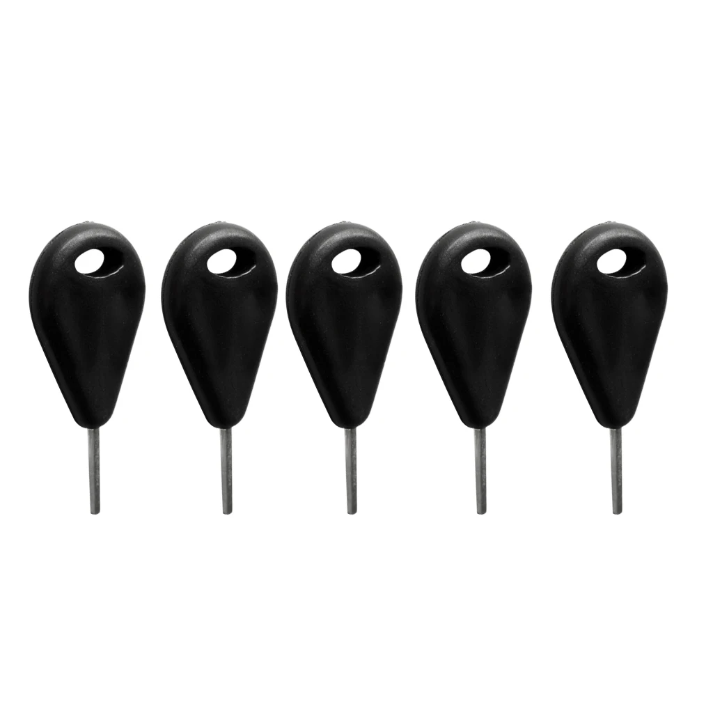 5Pcs Black Nylon Universal Surfing Board Surfboard Fin Key Spare Replacement Kit