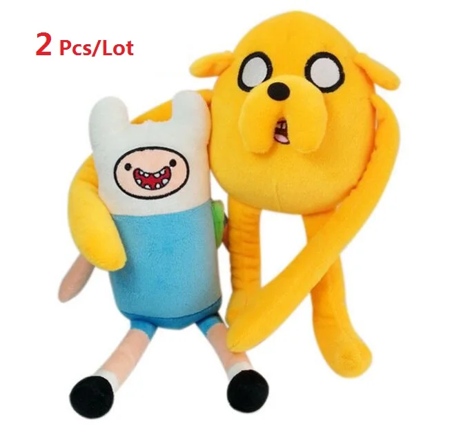 2pcs lot Adventure time 2style Jake Finn Beemo BMO Penguin Gunter Ice king Plush Dolls Toys