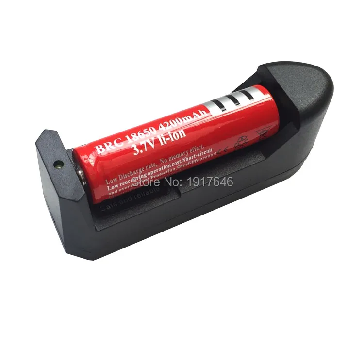 1 шт. 18650 аккумуляторная батарея 3 7 V 4200mAh литий ионная + одно настенное зарядное