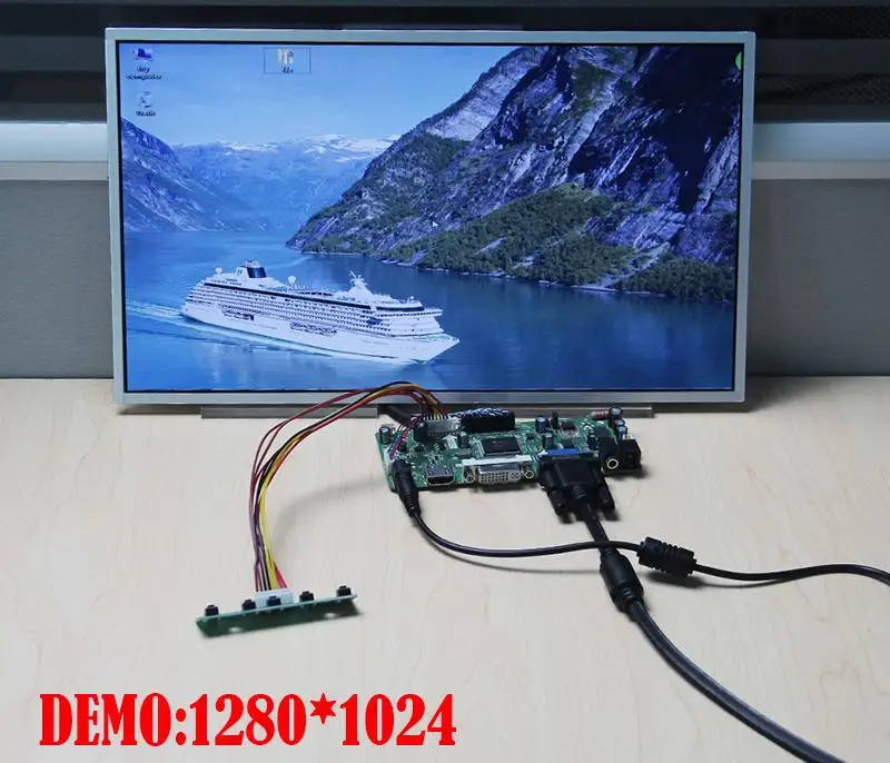 VGA, HDMI, DVI светодиодный ЖК-дисплей плата контроллера комплект для LP156WH4(TL)(C1)/(TL)(C2)/(TL)(N1) 1366X768 ПАНЕЛЬ светодиодный