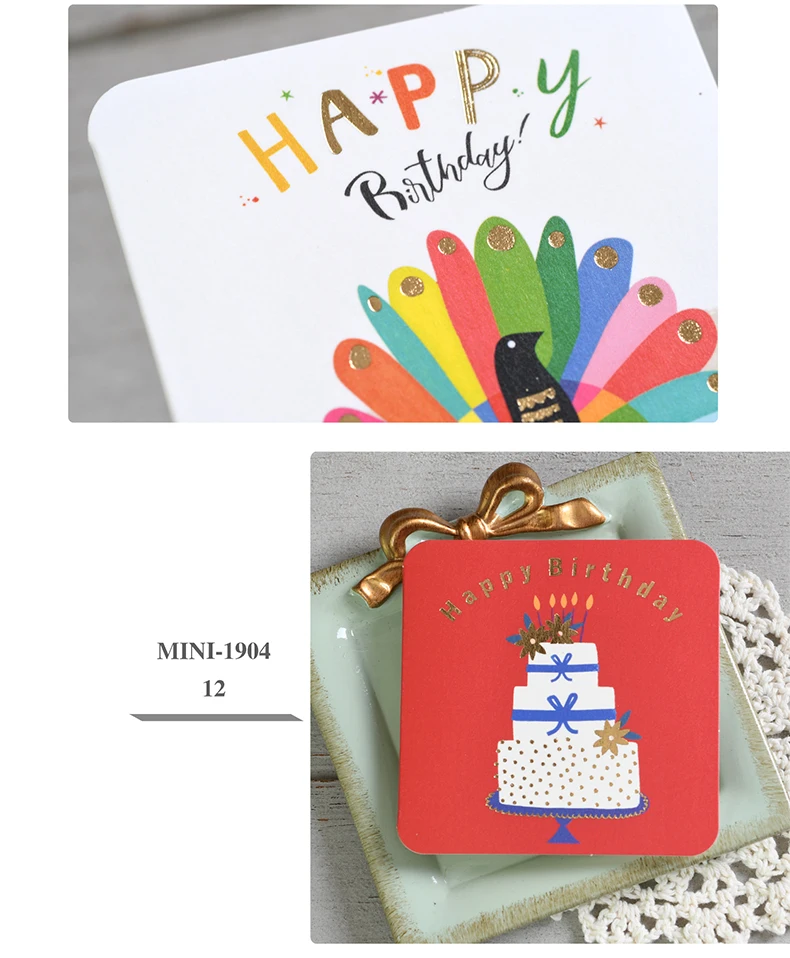 Eno поздравительные Мини-открытки милые поздравительные открытки все acassion маленькие открытки на день рождения для детей, открытки на день Святого Валентина