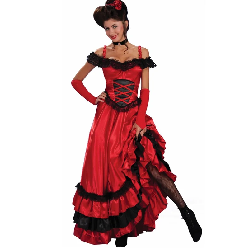 plus size saloon girl costume