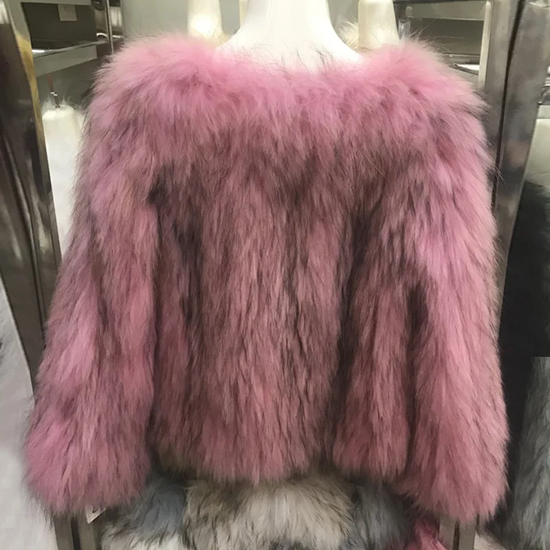Pink De Fourrure Manteaux Outwear blue light Zdfurs Blanc Chaud Femelle Moelleux Et Court Vestes yellow Rose Pink Épais White Femmes Streetwear Manteau Réel D'hiver dark qIwXXBxtp