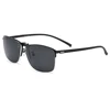 Gmei-lunettes optiques carrées ultraléger, en alliage de titane, semi-bords, monture polarisée, Clip sur lunettes de soleil S9341 ► Photo 2/6