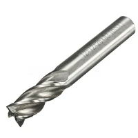 כרסום cnc 10pcs / Set 2-12Mm End Mill סט HSS 4 להבים חליל כרסום קאטר נתב Bit Cnc מיל המקדח עבור כלי עבודה (5)