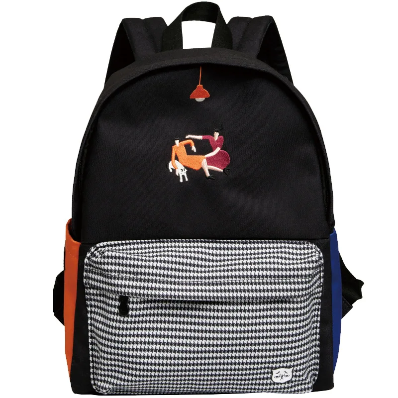 YIZISTORE оригинальный дизайн женские повседневные холщовые рюкзаки школьная сумка