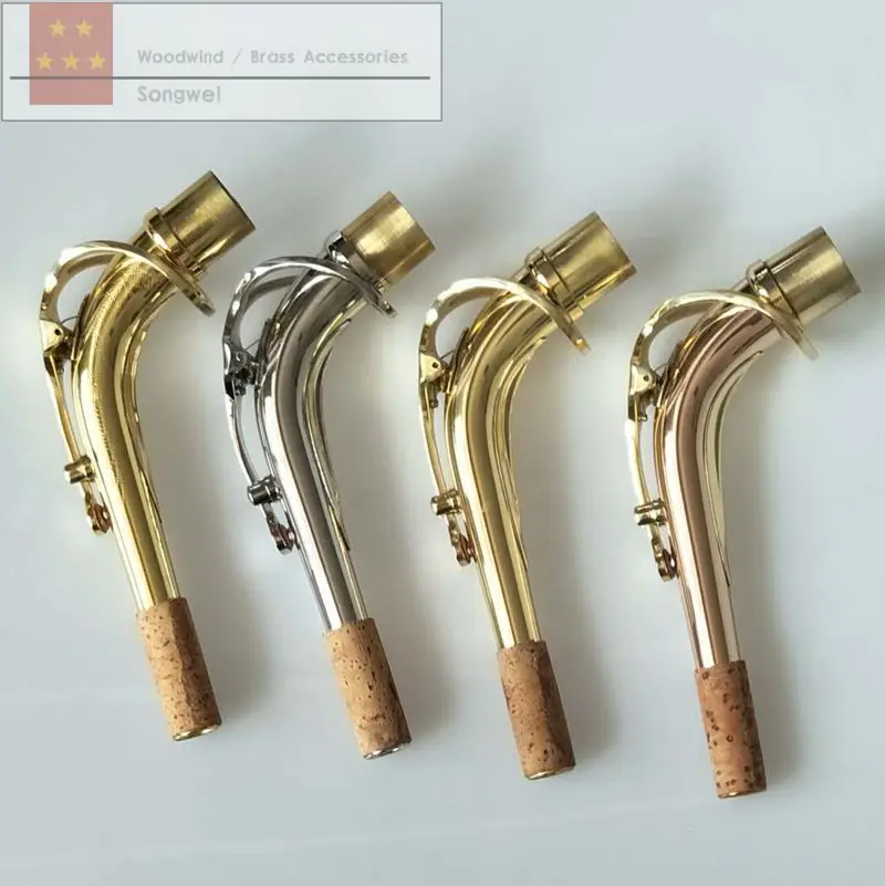 

Eb Alto sax neck Brass Material or phosphor copper 24.5mm Saxophone Bend Neck