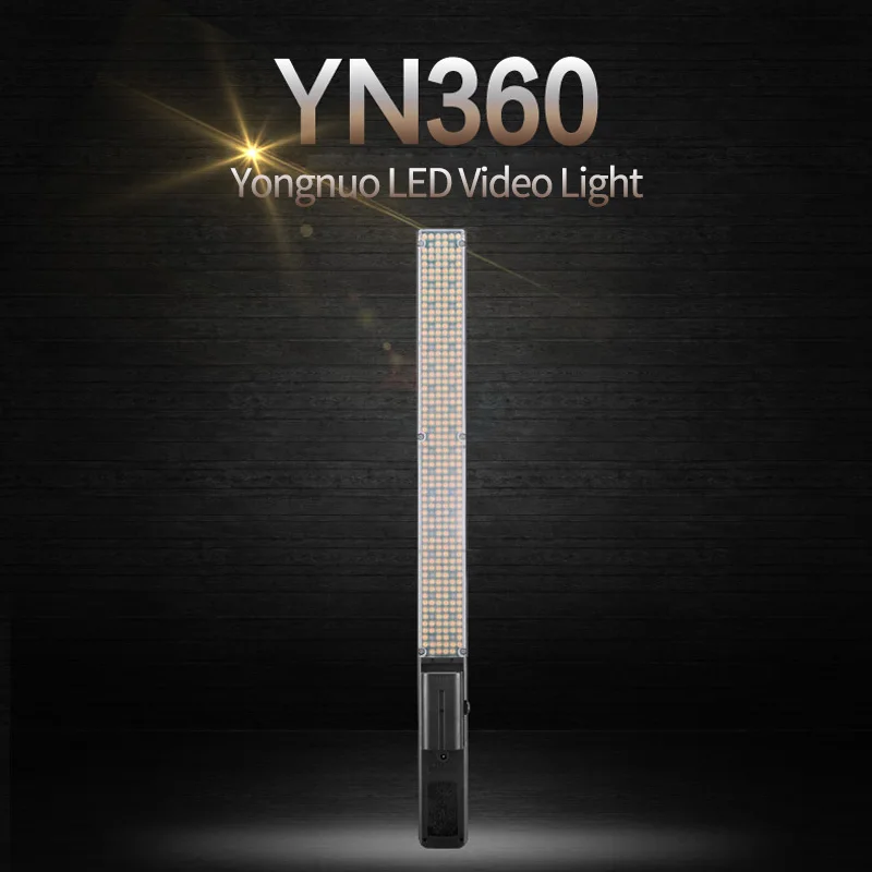 

Yongnuo YN360 Wireless Pro Hand-held LED Video Light two-color temperature 3200K 5500K RGB Colorful Stick photography LED lights