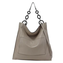 Брендовые роскошные сумки из натуральной кожи для женщин, модные сумки с карманами, большая вместительность, большая цепочка, сумки через плечо, вместительные сумки А4