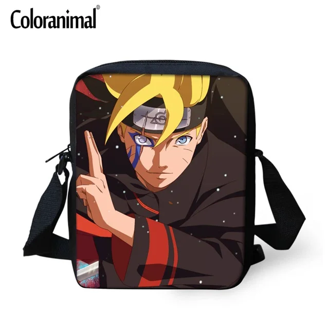 HK3182E Coloranimal модная сумка Boruto Naruto с принтом в детском саду, Маленькая мужская сумка через плечо, Детская сумка для книг, сумки в стиле аниме - Цвет: HK3182E