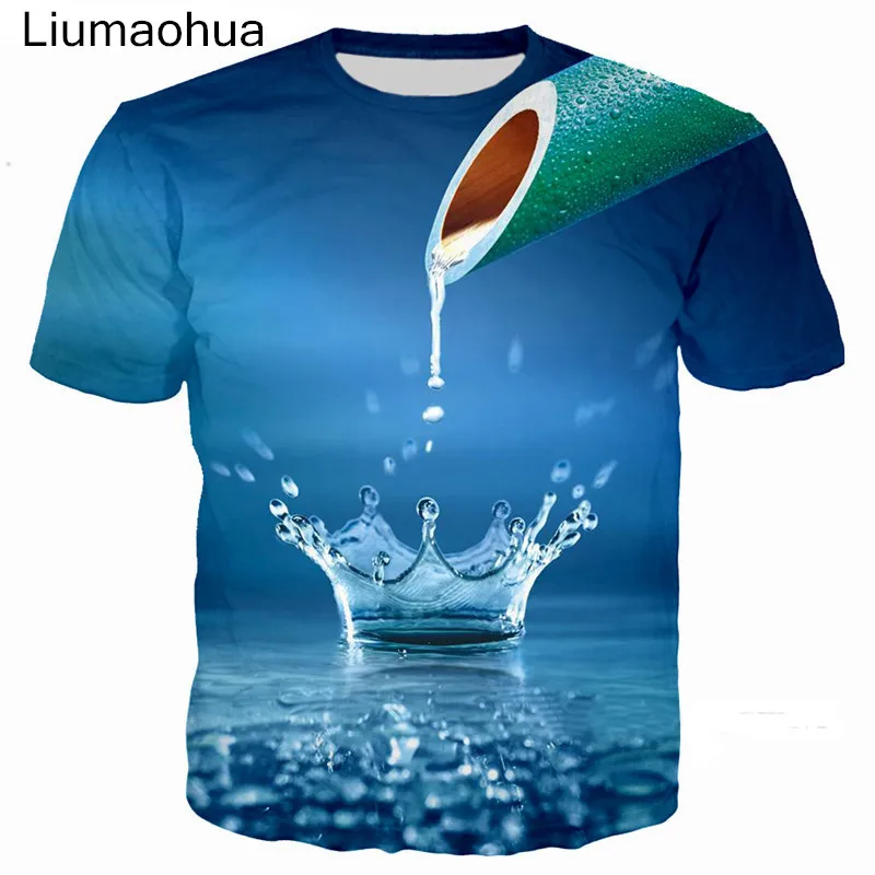 Liumaohua хипстер природа голубое небо пляж камни 3D принт Мужская/женская футболка