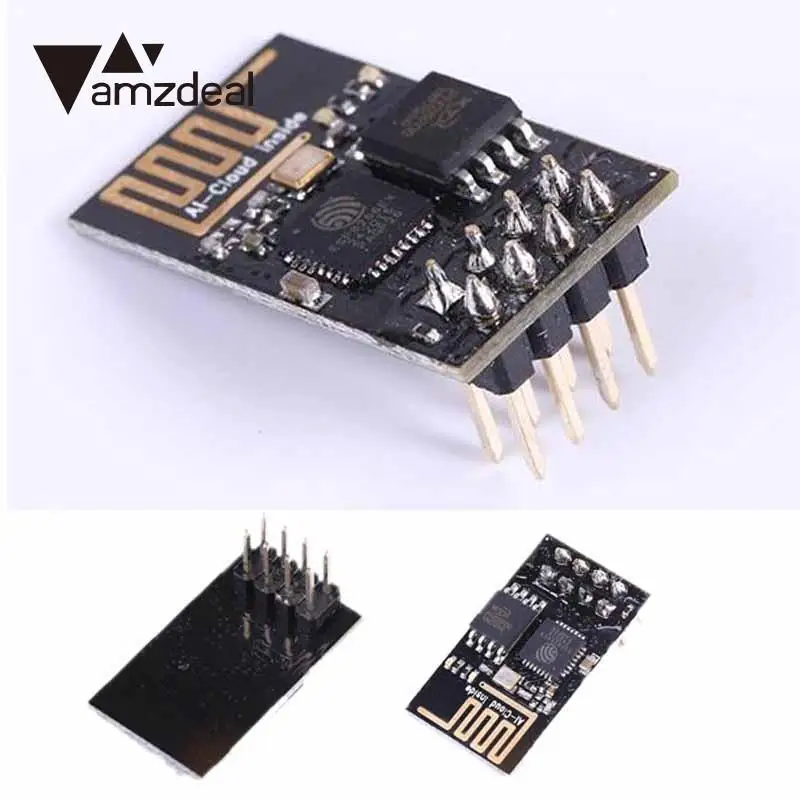 Amzdeal esp8266 esp-01 WI-FI Беспроводной модуль приемопередатчика отправлять и получать LwIP AP + sta черный