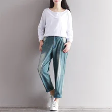 Весна-лето, мешковатые джинсы для женщин, плюс размер, брюки, Pantalones Mujer, рваные джинсы для женщин, 3XL, джинсы для женщин, корейский стиль, новинка