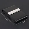 Simple Cigarette Case 1 PC Cigar Storage Box Stainless Steel Multifunction Card Cases PU Tobacco Holder Smoking Accessories ► Photo 2/6