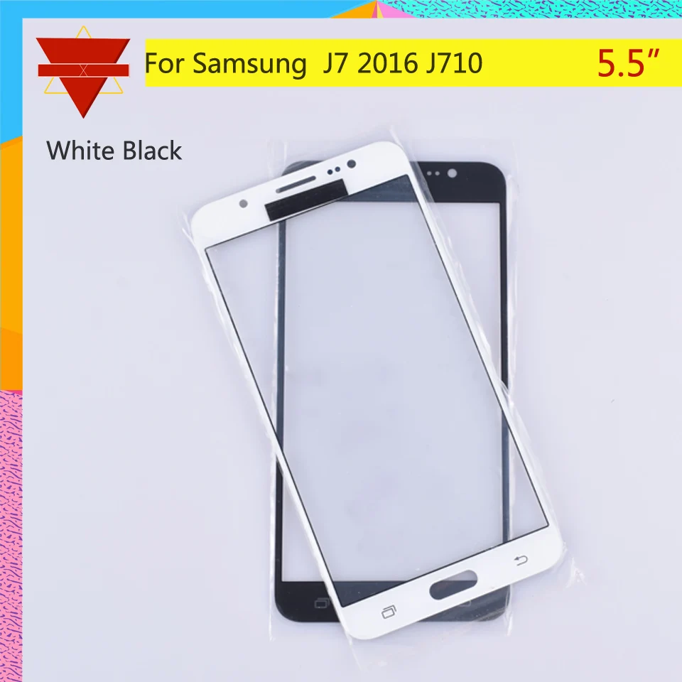 

10Pcs/lot For Samsung Galaxy J7 2016 J710F J710FN Outer Glass Top/Front Lens Front Screen Cover (Without digitizer) Touch Screen