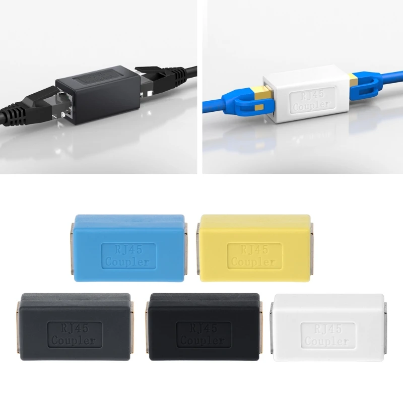 

Blue RJ-45 Tools Female To Female Coupler Cat6 8P8C Ethernet Lan Network Tool Extension Adapter