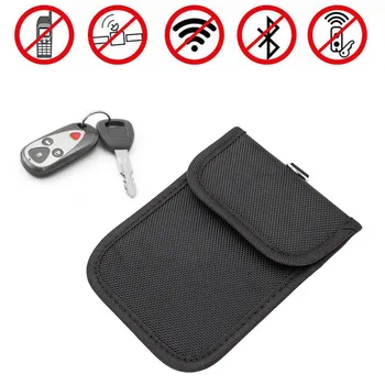 

1PC Car Key Signal Blocker Case Faraday Cage Fob Pouch Keyless RFID Blocking Bag