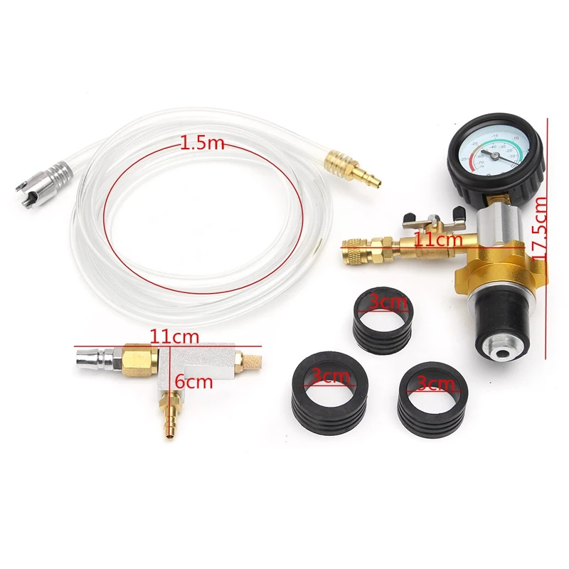 Вакуумная система охлаждения автомобильный радиатор заправка охлаждающей жидкости и очищающий измерительный инструмент комплект с воздушным насосом Автомойка легко подключиться