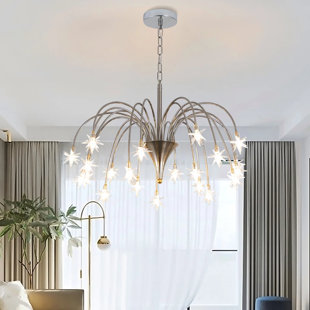 

modern led Chandeliers G4 LED AC220V/110V Living Room Bedroom Home Chrome Chandelier Lighting Ceiling Fixtures