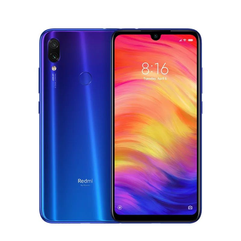 Официальный процессор Xiaomi Redmi Note 7 Pro 6 ГБ ОЗУ 128 Гб ПЗУ Восьмиядерный процессор 48MP IMX586 камера 4000 мАч смартфон - Цвет: Синий