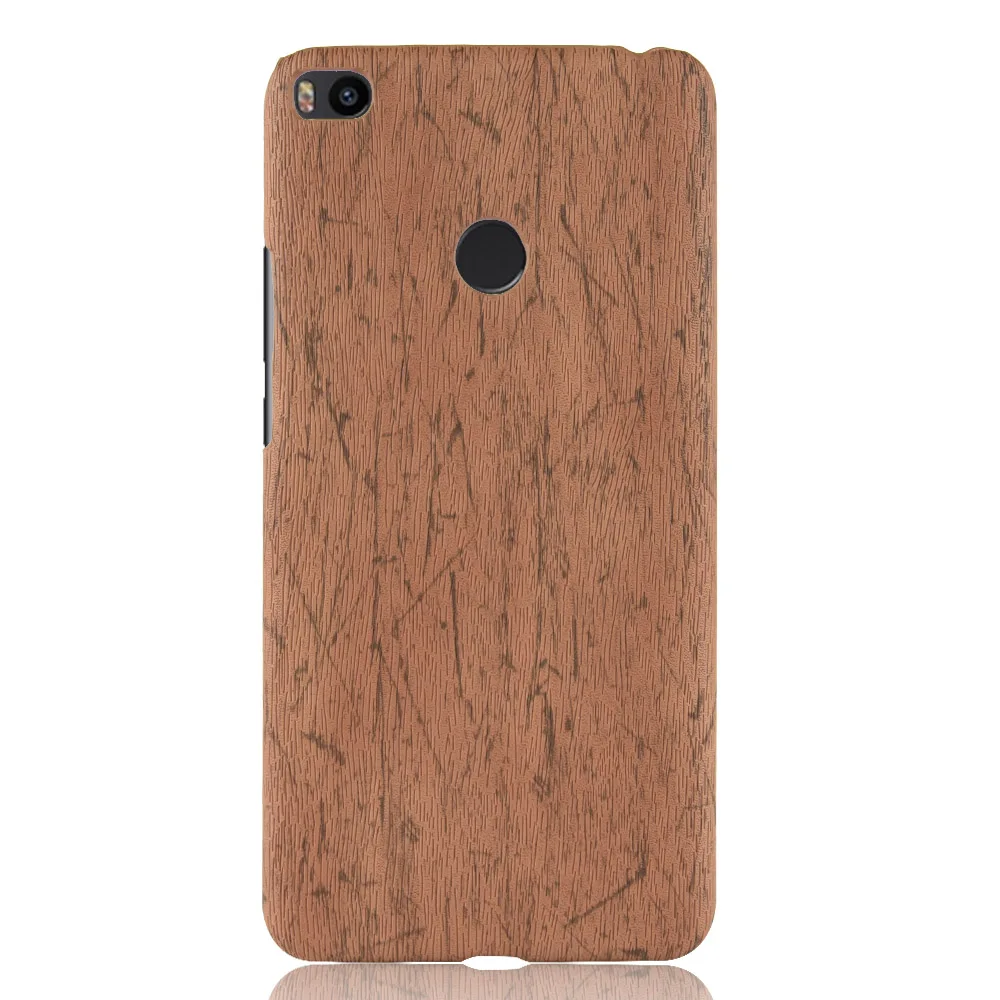 For Xiaomi Mi Max 2 Max2 Case Hard PC+PU Leather Retro wood grain Phone Case For Xiaomi Mi Max 2 Max2 Cover Luxury Wood Case