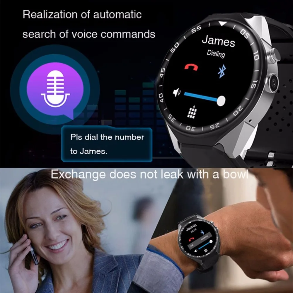 Смарт часы ОС Android 5 1 телефон MTK6580 2 ГБ + 16 SmartWatch поддержка сердечный ритм оты gps 3g Wi Fi