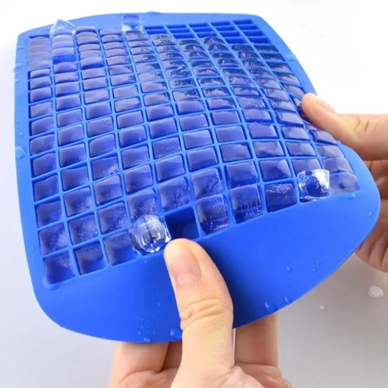 

Free Shipping Ice tray 160 Grid Silicone Lce Cube Tray Ice Cube Maker Making Ice Cube Models Household Bar Ice Making Tool