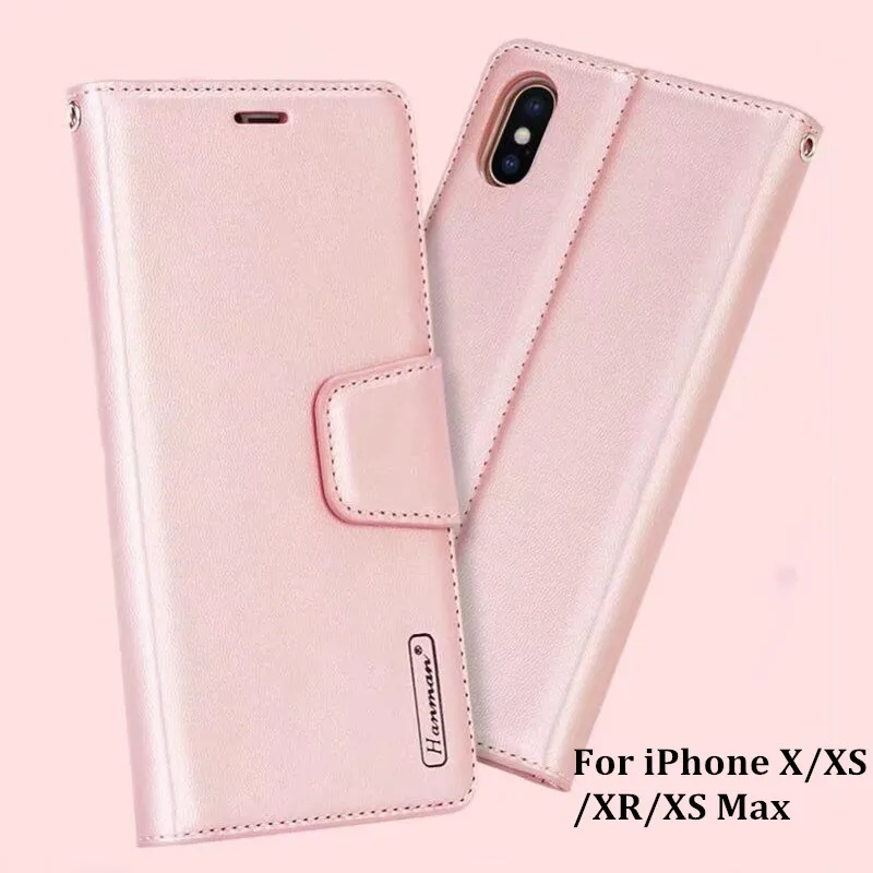 Для iPhone XS Max чехол для овчины кожаные чехлы-кошельки с отделениями карт и