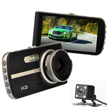 

Auto 4Inch Dash Cam Car DVR High Definition 1080P Tachograph Camera Recorder Double Cameras Reversing Images All-in-one Camera 5