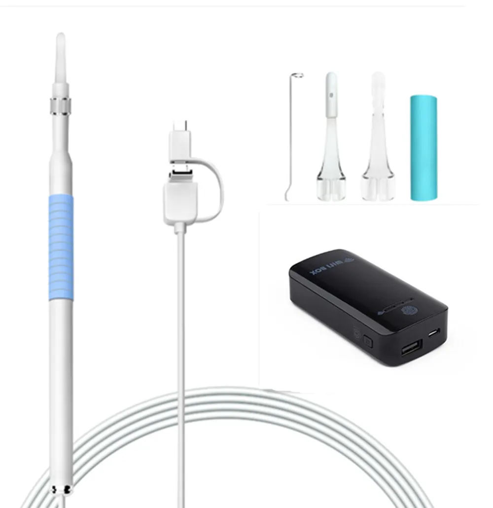 720P Wireless WiFi Visual Ear Cleaning Endoscope Camera With 1 Set Ear Pick Tools Ear Cleaner