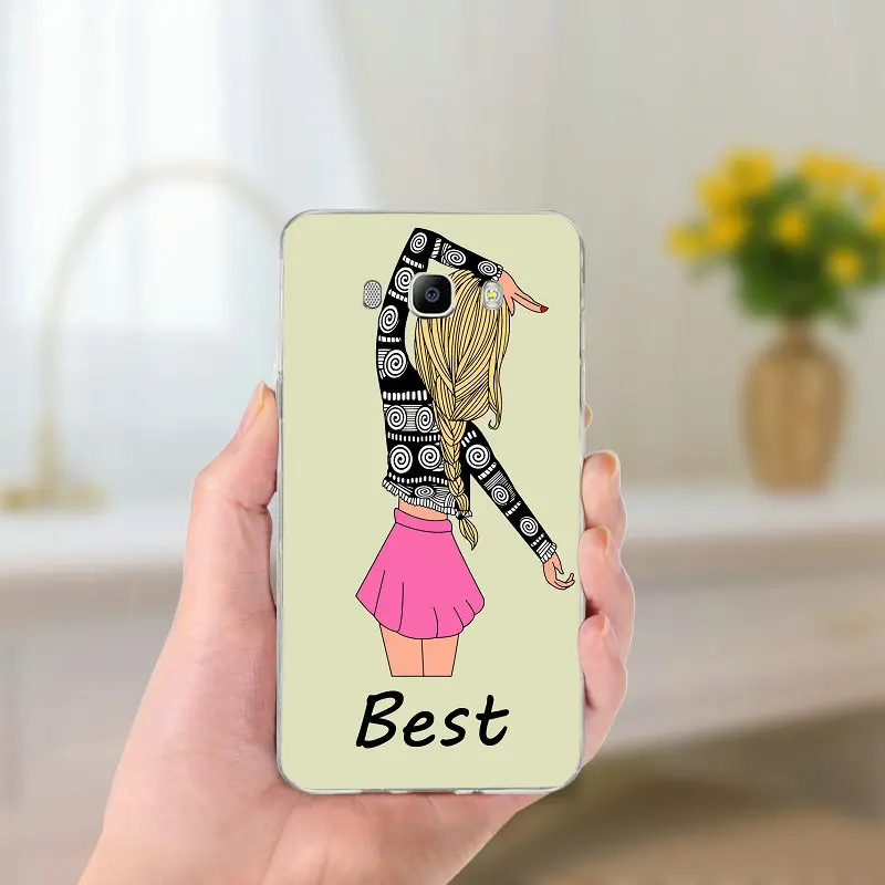 Best друзей Emoji Мягкие TPU силиконовый прозрачный мобильного телефона Чехлы для samsung