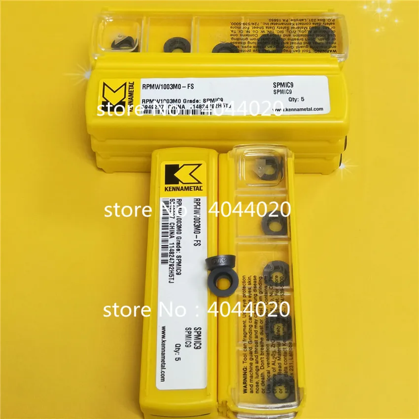 Kennametal RPMW1003MO FS SPMIC9 5 шт. карбидные вставки|Токарный инструмент| |