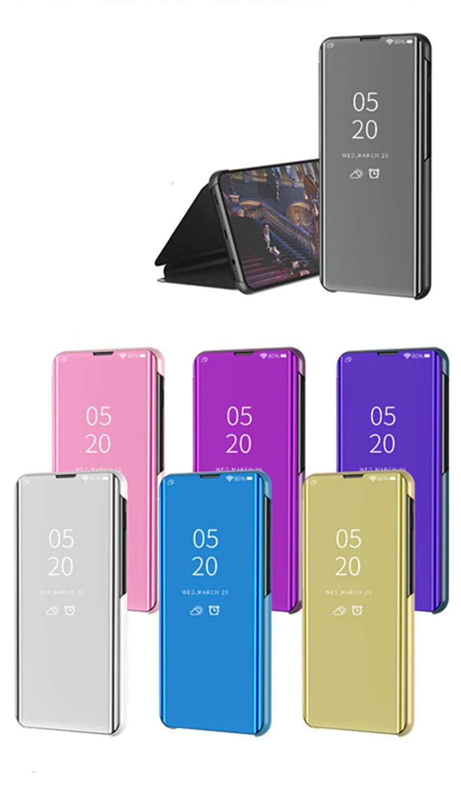 Для Huawei P30 Pro 6 1 дюйма умный зеркальный откидной чехол с функцией сна и подставкой