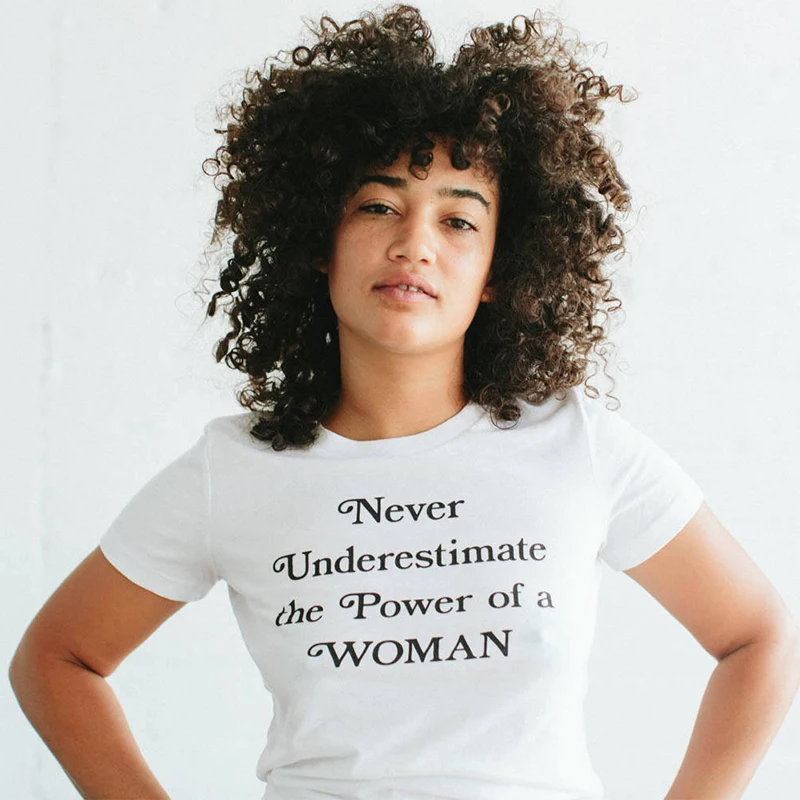 Younth Girl Tee женская футболка с надписью Power Top Be femininists принтом надписью|Футболки| |
