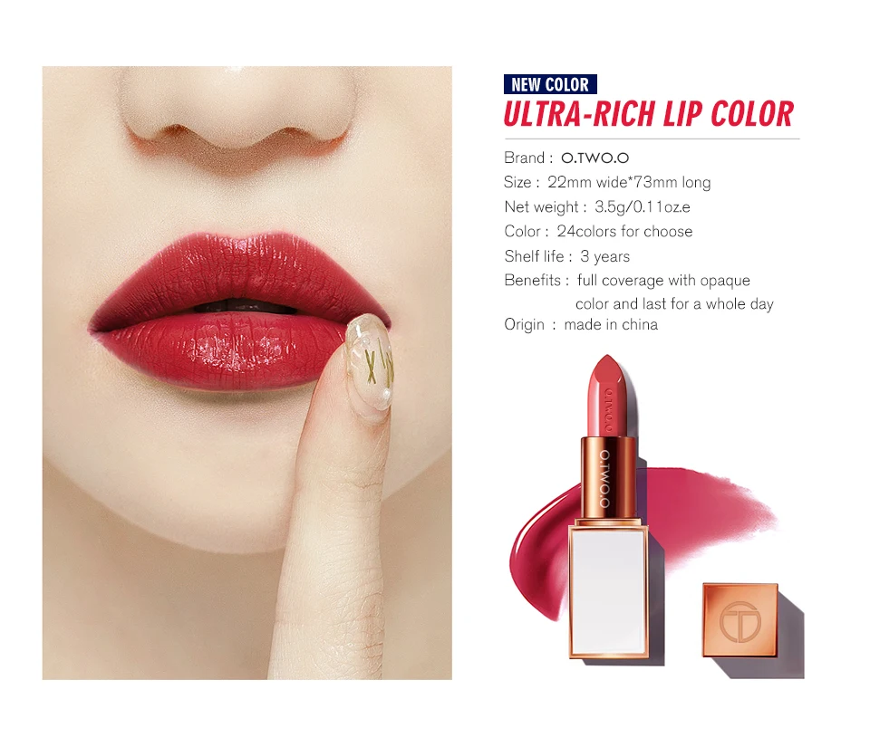 O.TWO.O® 24 Ultra Rich Colors Lipstick