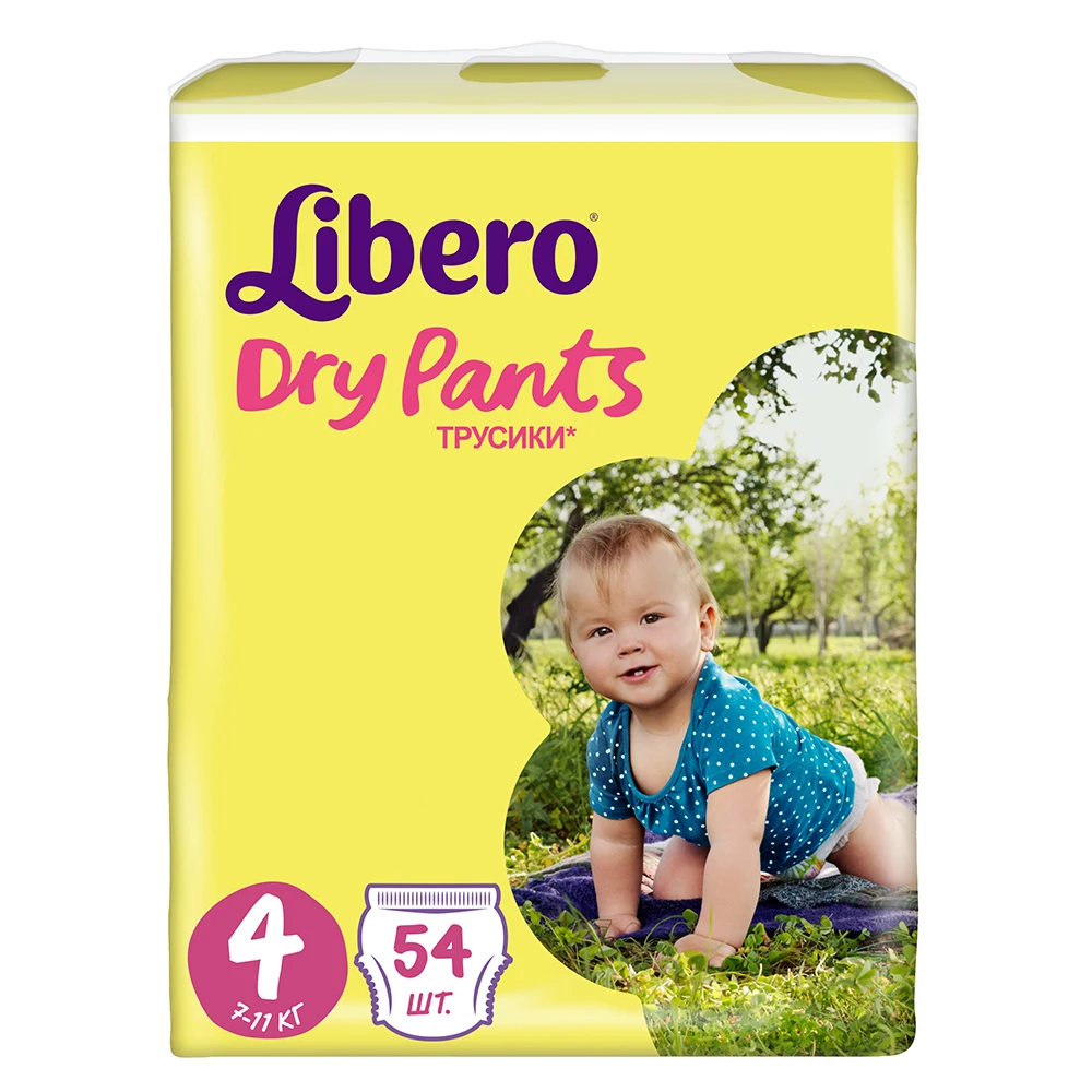 Трусики подгузники Libero Dry Pants Size 4 (7 11кг) 54 шт.|Одноразовые - Цена: 1 060,00 руб.