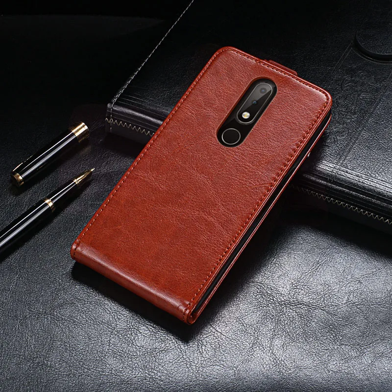 Чехол для Nokia X6 2018 5 8 дюйма роскошный флип чехол из искусственной кожи TA 1099