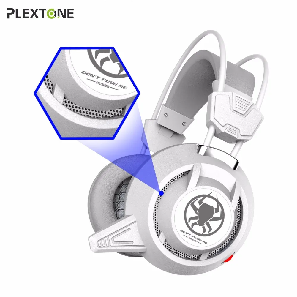 Проводная игровая гарнитура PLEXTONE с глубокими басами игровые наушники