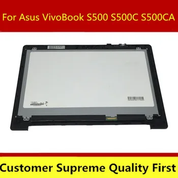 

New 15.6'' LED LCD Touch Screen Assembly For ASUS S500 S500C S500CA series With Frame free shipping 1366*768