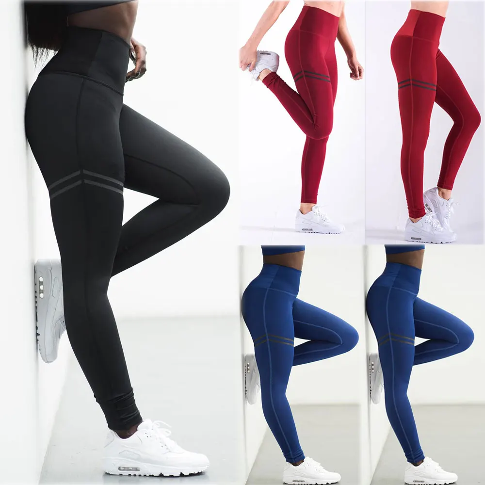 Женские спортивные тренировочные брюки для йоги спортивные штаны с высокой талией бесшовные Леггинсы эластичные спортивные штаны женские спортивные штаны
