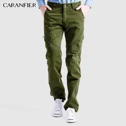 CARANFIER Для мужчин Повседневное Штаны молнии равномерное мужской Камуфляжный модные штаны штаны-карго Jogger военно-тактические Штаны Size29 ~ 40