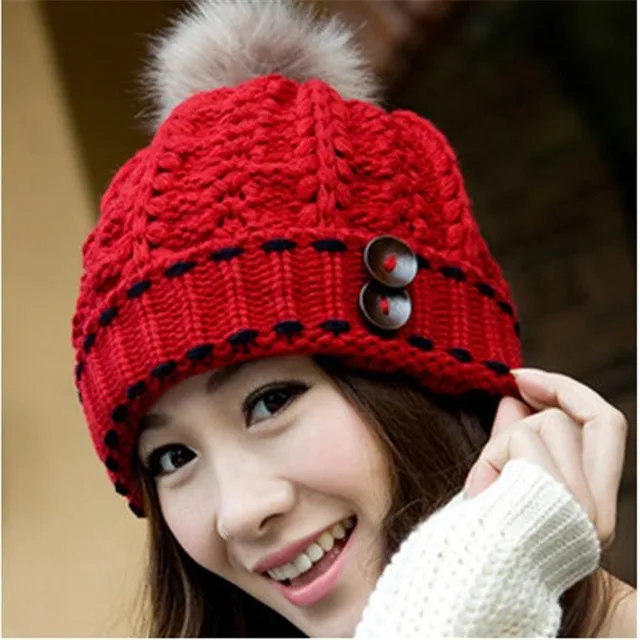 Caliente elegante sombreros para mujer invierno y otoño