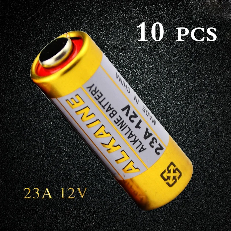 

New 10pcs/Lot Small Battery 23A 12V 21/23 A23 E23A MN21 MS21 V23GA L1028 Alkaline Dry Battery