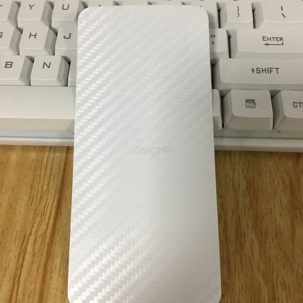 2 шт./лот Вернуться углеродного волокна Стикеры для Xiaomi Redmi S2 5 99 &quotпрозрачный