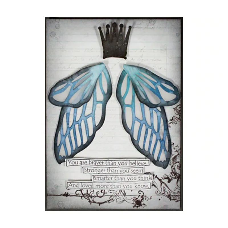 

YaMinSanNiO Dragonfly Wings Metal Cutting Dies Insect Wings Elements for Dies Scrapbooking Card Making Embossing Cuts New Craft