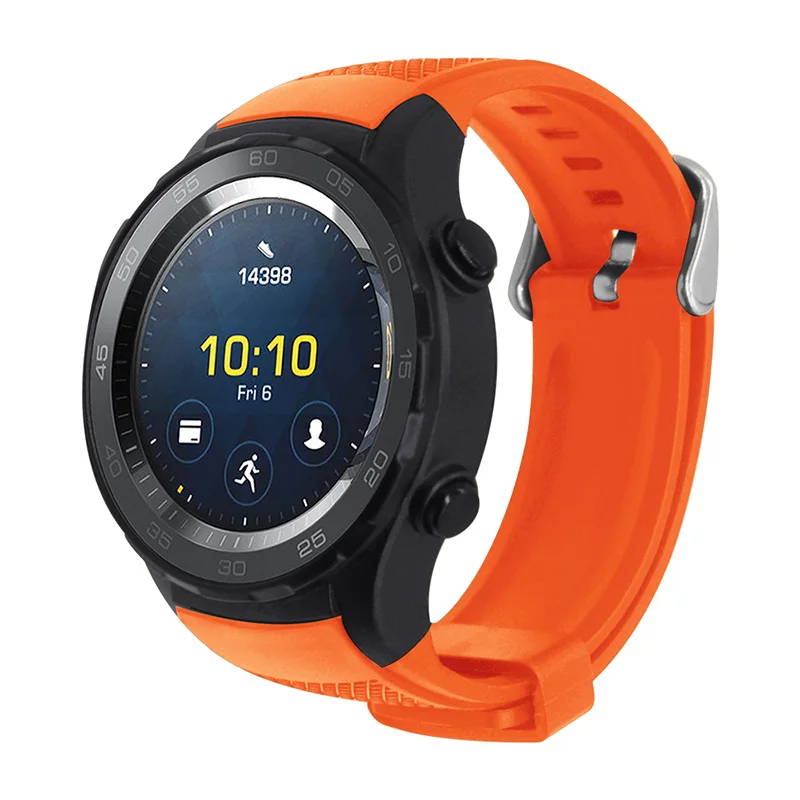

Plastic Rubber Watch Belt 20mm Watch Strap Quick Release For Huawei Watch 2