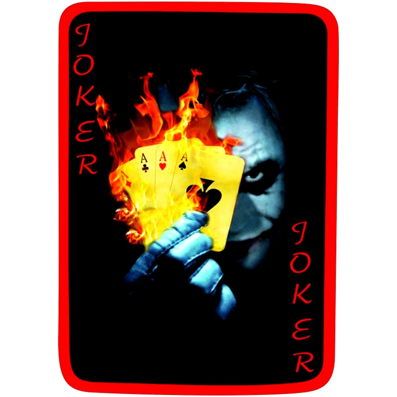 CK2701#14*20см наклейки на авто Печать Карта Джокер. Joker. Полноцветная