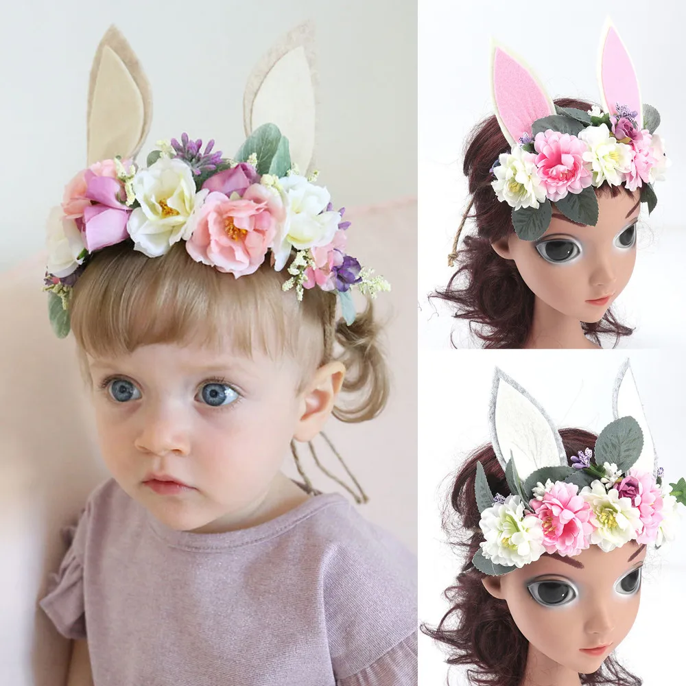

Cute Baby Toddler Infant Flower Headband Stretch Hairband Headwear