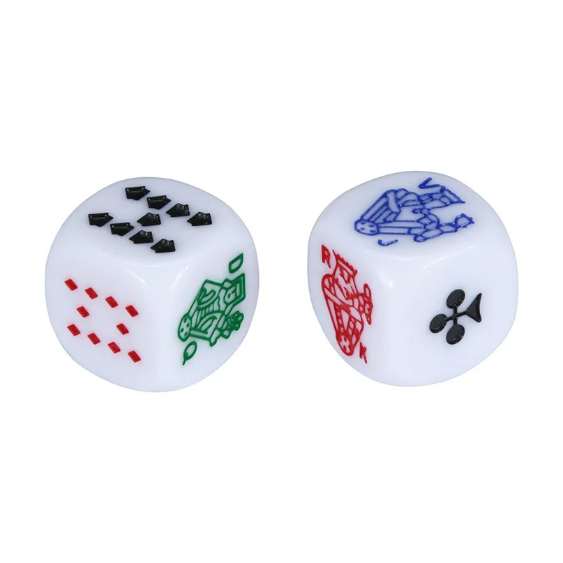 10 шт./компл. для игры многогранные мульти-сторонее акриловое игральные кости покер около 1,6 см для развлечений#2h07